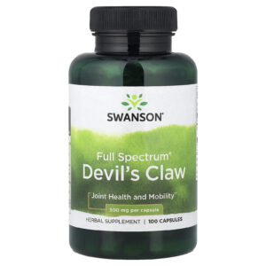 Swanson Unha-do-diabo Full Spectrum® 500 mg 100 Cápsulas