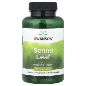 Swanson Folha de Senna 500 mg 100 Cápsulas