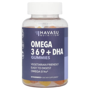 Havasu Nutrition Gomas Ômega + DHA Limão Natural e Laranja 60 Gomas Vegetarianas