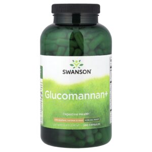 Swanson Glucomanano + 300 Cápsulas