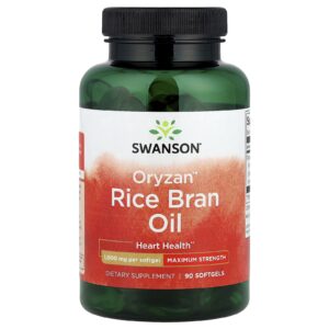 Swanson Óleo de Farelo de Arroz Oryzan™ 1.000 mg 90 Cápsulas Softgel