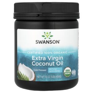 Swanson Óleo de Coco Orgânico Virgem Prensado a Frio 454 g (16 oz)