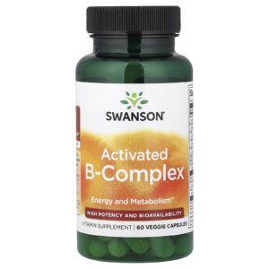 Swanson Complexo B Ativado 60 Cápsulas Vegetais