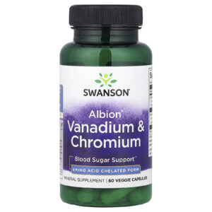 Swanson Vanádio e Cromo Albion® 60 Cápsulas Vegetais