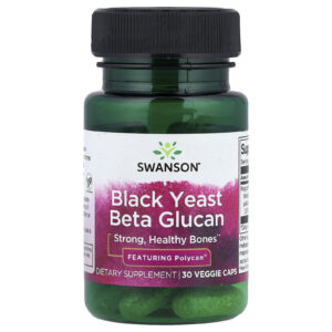 Swanson Betaglucano de Levedura Negra 30 Cápsulas Vegetais (150 mg por cápsula)