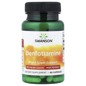 Swanson Benfotiamina Alta Potência 160 mg 60 Cápsulas