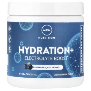 MRM Nutrition Hidratação + Reforço Eletrolítico Açaí Mirtilo 135 g (476 oz)