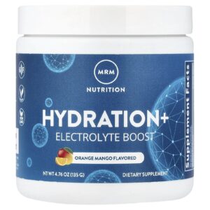 MRM Nutrition Hidratação+ Reforço de Eletrólitos Laranja e Manga 135 g (476 oz)