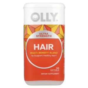 OLLY Cabelo Mistura Multibenefícios 30 Cápsulas Softgel