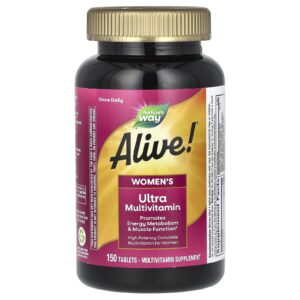 Natures Way Alive! Ultramultivitamínico para Mulheres 150 Comprimidos