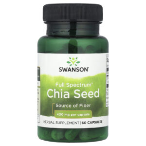 Swanson Semente de Chia Full Spectrum® 400 mg 60 Cápsulas