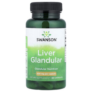 Swanson Glandular do Fígado 500 mg 60 Cápsulas