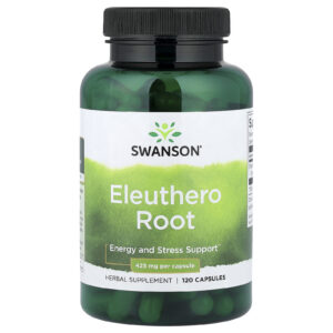 Swanson Raiz de Eleutero 120 Cápsulas (425 mg por Cápsula)