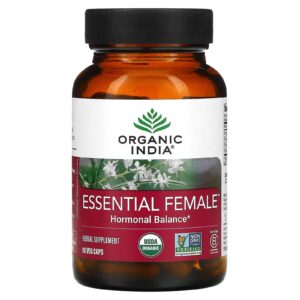 Organic India Feminino Essencial Equilíbrio Hormonal 90 Cápsulas Vegetais