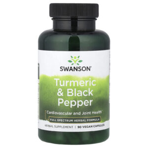 Swanson Cúrcuma e Pimenta-do-reino 90 Cápsulas Veganas