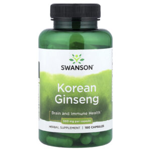 Swanson Ginseng Coreano 500 mg 100 Cápsulas