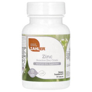 Zahler Zinco Citrato de Zinco Bioativo 90 Cápsulas (50 mg por Cápsula)