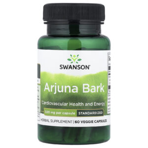 Swanson Arjuna Bark Padronizado 500 mg 60 Cápsulas Vegetais