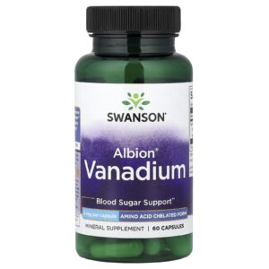 Swanson Vanádio Albion® 5 mg 60 Cápsulas