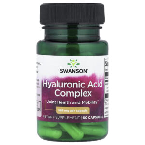 Swanson Complexo de Ácido Hialurônico 166 mg 60 Cápsulas