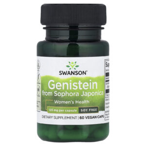 Swanson Genisteína de Sophora japonica 125 mg 60 Cápsulas Veganas