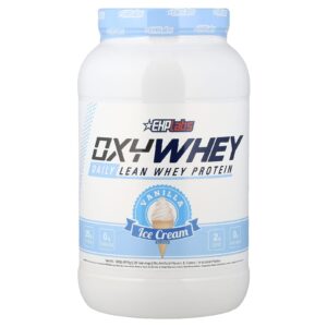EHPlabs OxyWhey Proteína Whey Magra Diária Sorvete de Baunilha 825 g (182 lb)