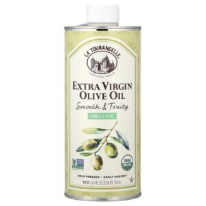 La Tourangelle Óleo de Oliva Extravirgem Orgânico Suave e Frutado 750 ml (254 fl oz)