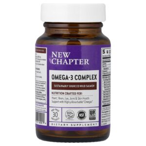 New Chapter Complexo de Ômega-3 30 Cápsulas Softgel sem BSE