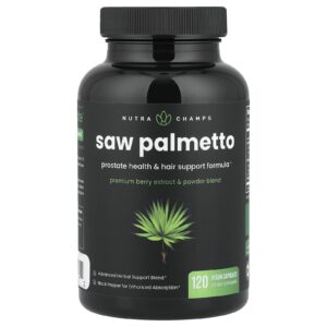 NutraChamps Saw Palmetto 120 Cápsulas Veganas