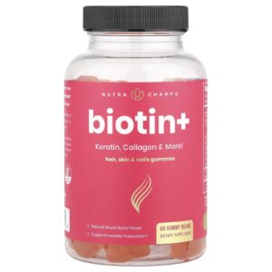 NutraChamps Biotina+ Frutos Silvestres Mistos 60 Ursinhos de Goma