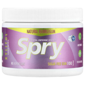 Xlear Spry® Goma de Mascar Sem Açúcar Goma de Mascar Natural 100 Unidades