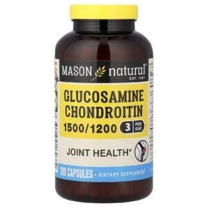 Mason Natural Glicosamina e Condroitina 280 Cápsulas