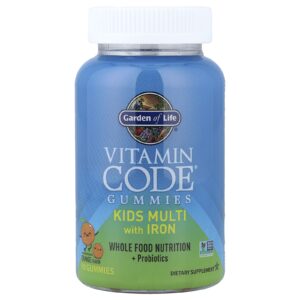 Garden of Life Gomas Vitamin Code® Multivitamínico Infantil com Ferro Laranja 90 Gomas