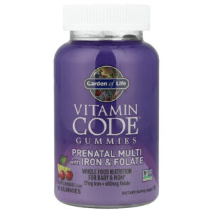 Garden of Life Gomas Vitamin Code® Multivitamínico Pré-Natal com Ferro e Folato Limonada de Cereja 90 Gomas