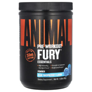 Animal Fury Essentials Pré-treino Framboesa Azul 495 g (109 lb)