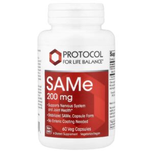 Protocol for Life Balance SAMe 200 mg 60 Cápsulas Vegetais