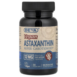 Deva Astaxantina Vegana Supercarotenoide 12 mg 30 Cápsulas Veganas