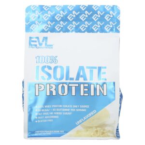 EVLution Nutrition 100% Proteína Isolada Sem Sabor 454 g (1 lbs)