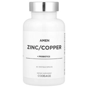 Codeage Amen Zinco/Cobre + Probióticos 90 Cápsulas Vegetais