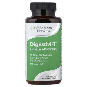 LifeSeasons Digestivi-T® Enzimas + Probióticos 90 Cápsulas Vegetais