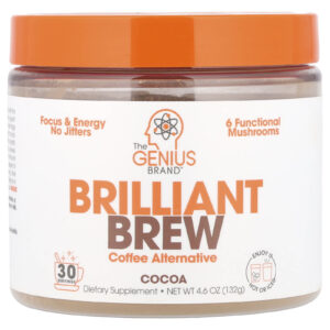 The Genius Brand Brilliant Brew Alternativa ao Café Cacau 132 g (46 oz)