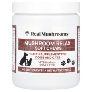 Real Mushrooms Cápsulas Mastigáveis Mushroom Relax 60 Cápsulas Mastigáveis