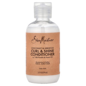 SheaMoisture Condicionador para Curl e Brilho Coco e Hibisco Cabelos Espessos e Cacheados 95 ml (32 fl oz)