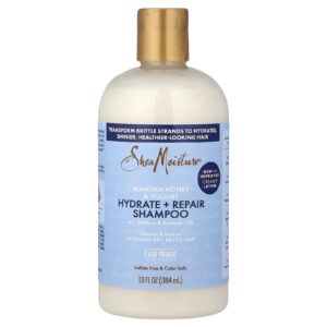 SheaMoisture Mel de Manuka e Iogurte Hidratação + Shampoo Reparador com Óleos de Mafura e Baobá 384 ml (13 fl oz)