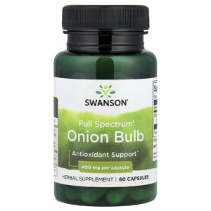 Swanson Bulbo de Cebola Full Spectrum® 400 mg 60 Cápsulas