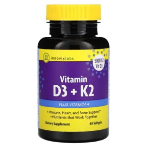 InnovixLabs Vitamina D3 + K2 60 Cápsulas Softgel
