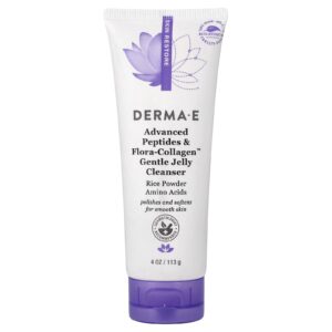 DERMA E Gel de Limpeza Suave em Geleia de Peptídeos Flora-Collagen™ 113 g (4 oz)