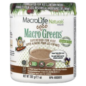 Macrolife Naturals Macro Coco Greens® Superalimento para Crianças 202 g (71 oz)