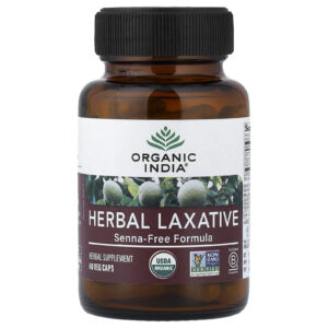 Organic India Laxante de Ervas Fórmula Sem Senna 60 Cápsulas Vegetais