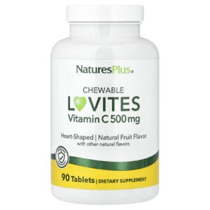 NaturesPlus Lovites Mastigáveis Vitamina C Fruta Natural 90 Comprimidos